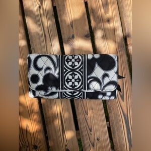 Vera Bradley Black and White Patterned Clutch